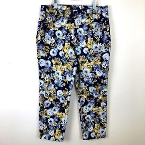 Charter Club Blue Floral Bristol Capris Size 8